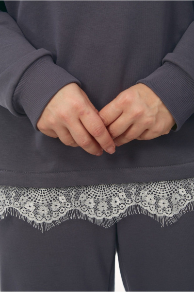 Джемпер OVERYOU М240 графит - фото 5