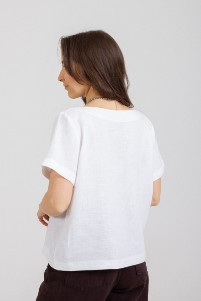 Блуза Mirolia 1277 белый - фото 4