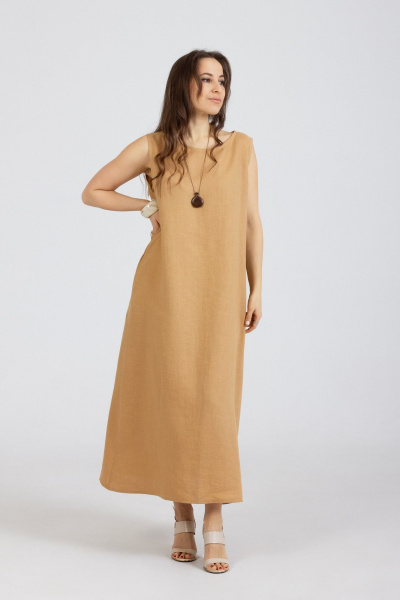 Платье Mirolia 1281 горчичный - фото 2
