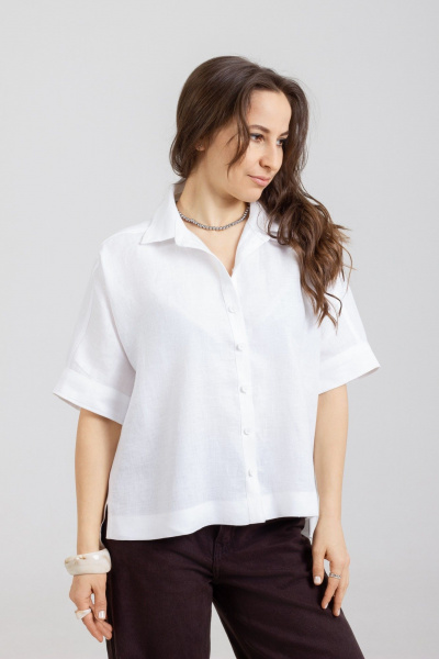 Блуза Mirolia 1283 белый - фото 1