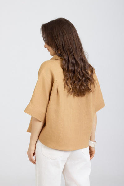 Блуза Mirolia 1285 горчица - фото 5