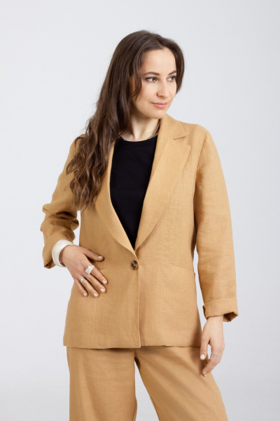 Жакет Mirolia 1291 горчица - фото 1