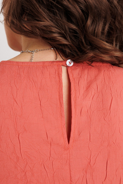 Платье BegiModa 1066 коралл - фото 7