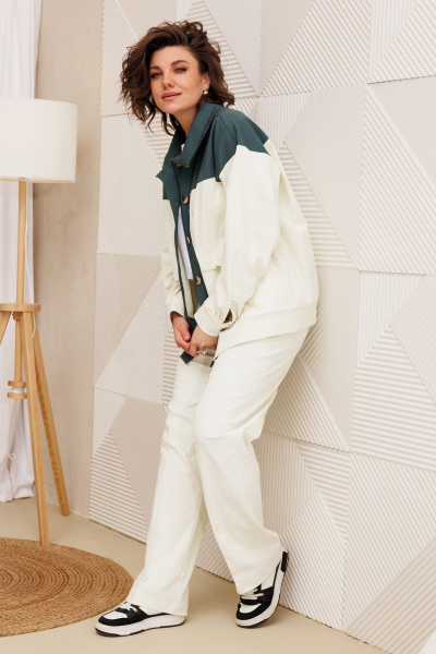 Бомбер BegiModa 2018 молочный - фото 6