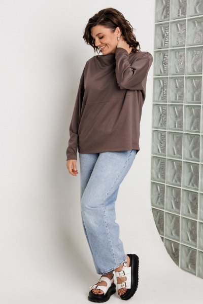 Блуза BegiModa 4158 фиолетовый_кварц - фото 5