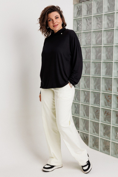 Лонгслив BegiModa 4159 черный - фото 5