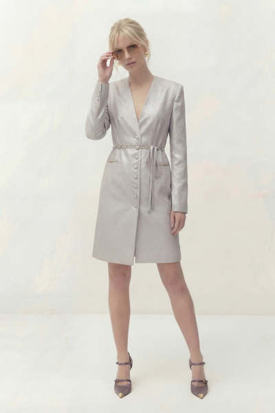 Платье Lokka 1834 жемчужно-серый - фото 4