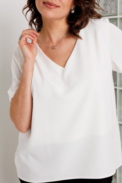 Блуза BegiModa 4166 белый - фото 5
