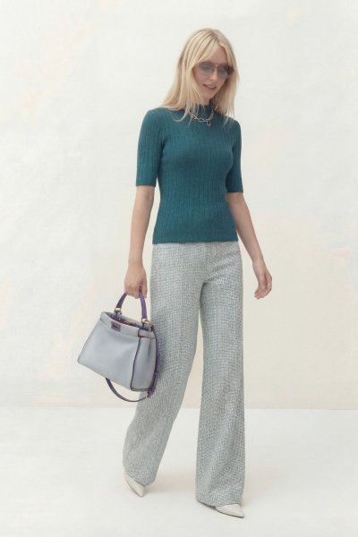 Джемпер Lokka 1836 бирюзовый - фото 5