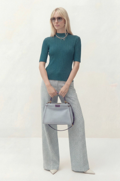 Джемпер Lokka 1836 бирюзовый - фото 3