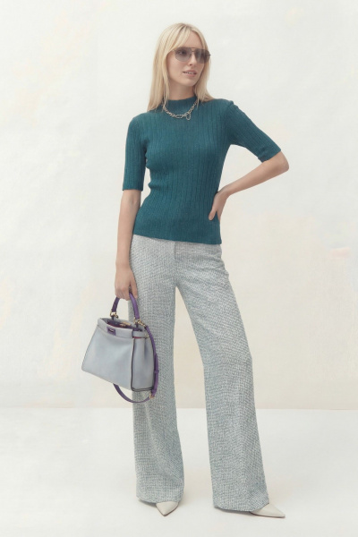 Джемпер Lokka 1836 бирюзовый - фото 2