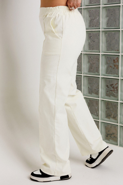 Брюки BegiModa 6081 молочный - фото 7