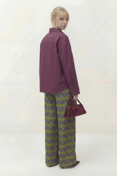 Блуза Lokka 1862 бордовый - фото 4