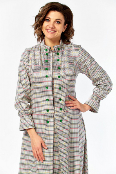 Платье Celentano lite 5082 клетка - фото 6