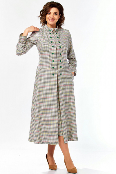 Платье Celentano lite 5082 клетка - фото 2