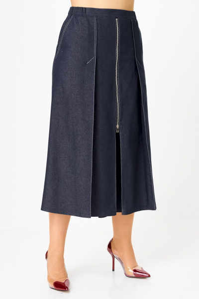 Жакет, юбка Aira Style 24139 синий - фото 8