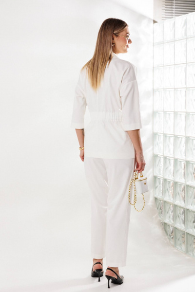 Брюки, жакет Anastasia м-1332 молочный - фото 6