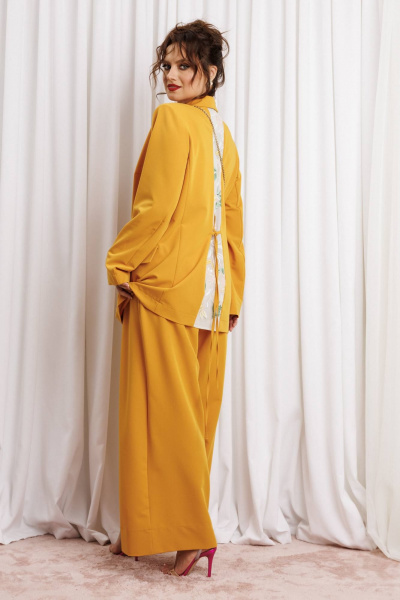 Брюки, жакет Anastasia м-1337 горчица - фото 5