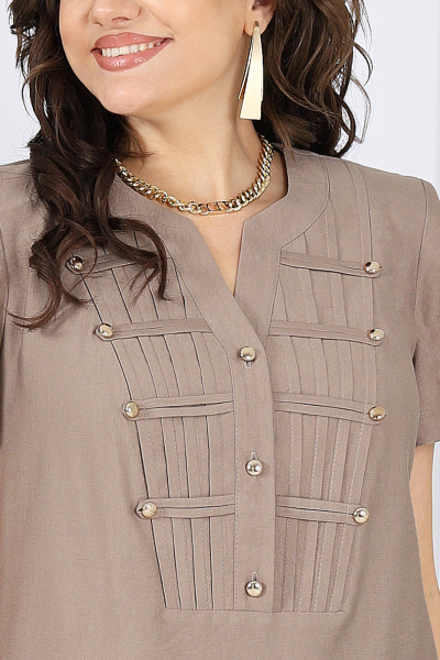 Блуза, брюки Ninele 6003 коричневый - фото 7