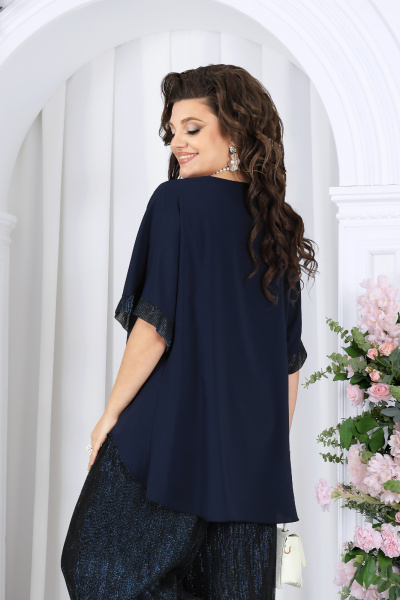 Блуза, брюки Ninele 6104 синий - фото 9