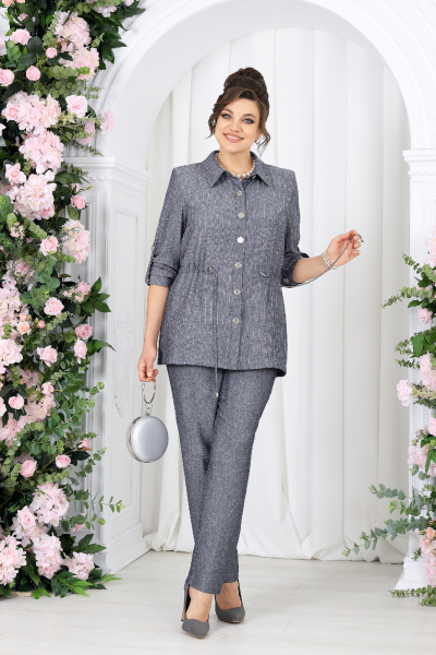 Брюки, джемпер, жакет Ninele 7463 джинсовый - фото 9