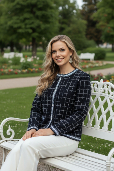 Жакет Belange 2942 синий - фото 2