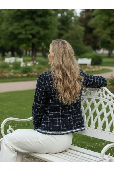 Жакет Belange 2942 синий - фото 4