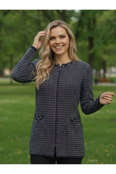 Жакет Belange 2866 синий - фото 6