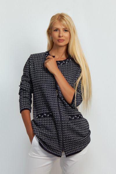 Жакет Belange 2866 синий - фото 5