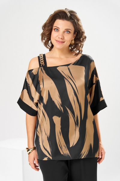 Блуза, брюки Romanovich Style 2-2884 коричневый - фото 11