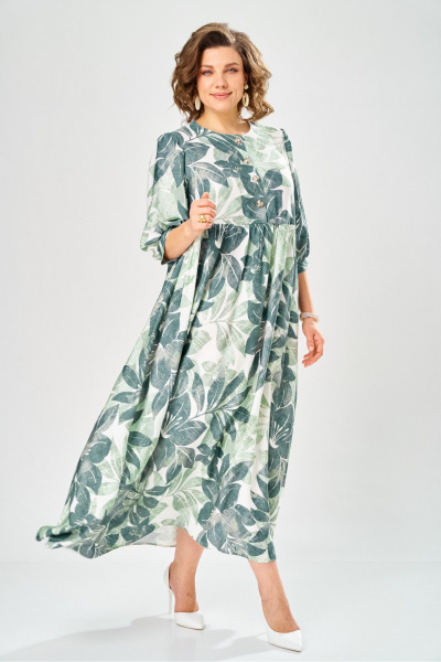 Платье AXXA 55234 оливковый - фото 5