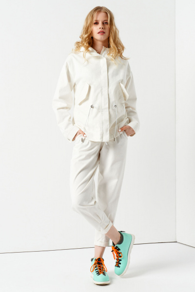 Куртка Панда 98870w молочный - фото 1