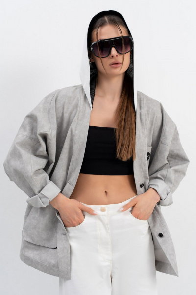 Куртка Luna М-273 серый - фото 12