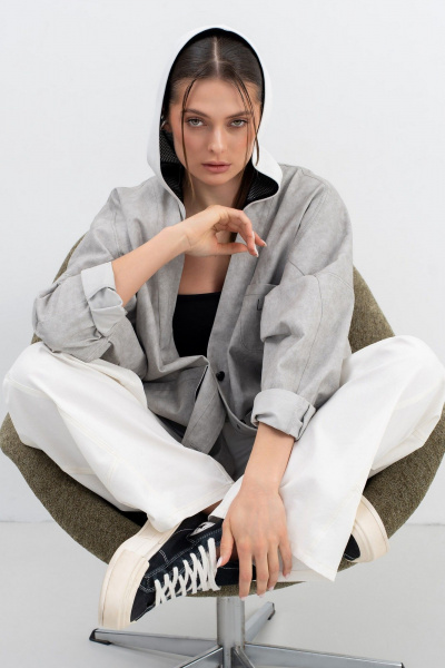 Куртка Luna М-273 серый - фото 6