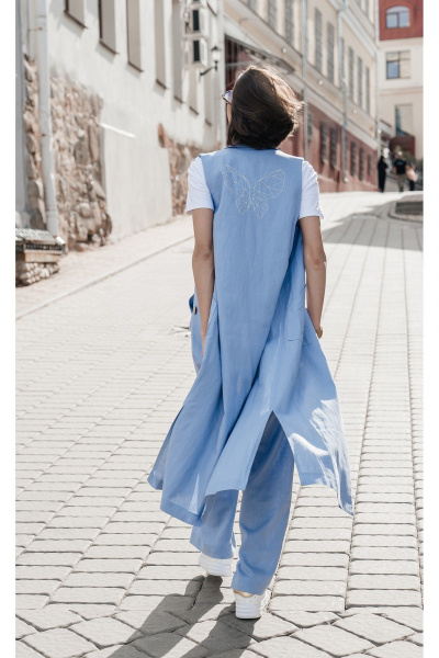 Брюки, жилет, майка iLOKA 25ILor1 голубой - фото 6