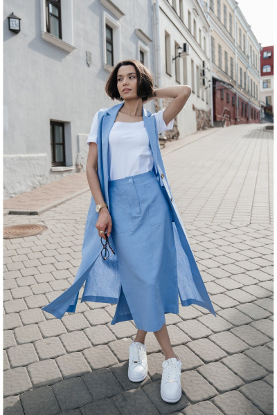 Жилет, майка, юбка iLOKA 25ILor2 голубой - фото 1