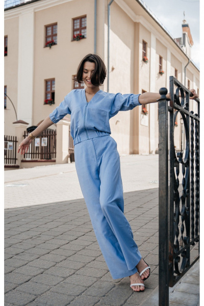 Брюки, куртка iLOKA 25ILor5 голубой - фото 5