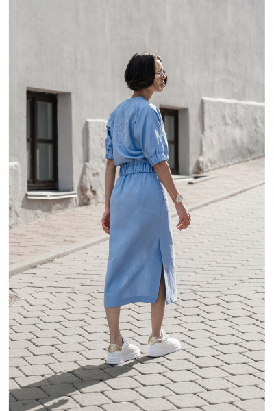 Куртка, юбка iLOKA 25ILor6 голубой - фото 6