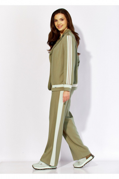 Брюки, жакет TAiER 1421 оливка - фото 7