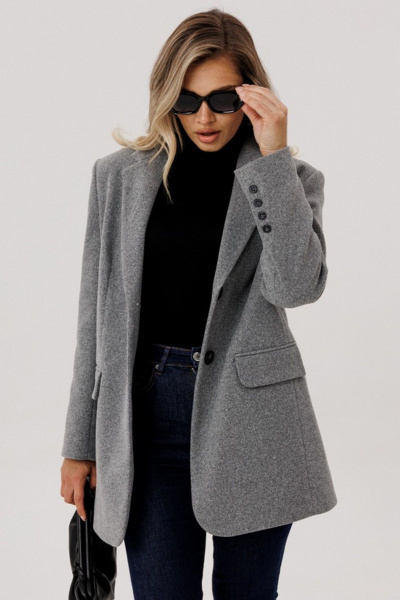 Жакет Faufilure C591 серый - фото 2