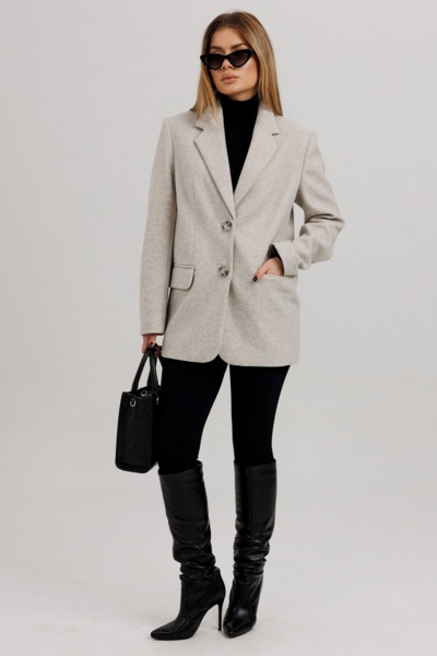 Жакет Faufilure C591 бежевый - фото 2