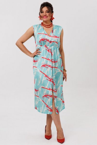 Платье Anelli 1645 кораллы_в_море - фото 10