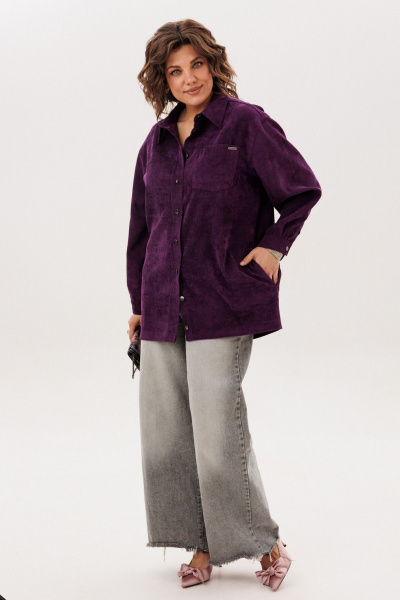 Рубашка Anelli 1819 слива - фото 7