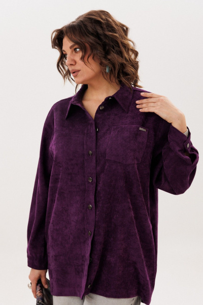 Рубашка Anelli 1819 слива - фото 6