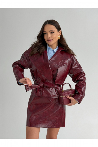 Жакет DAVA 3141 бордо - фото 10