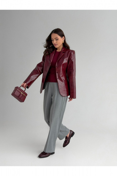 Жакет DAVA 3141 бордо - фото 4