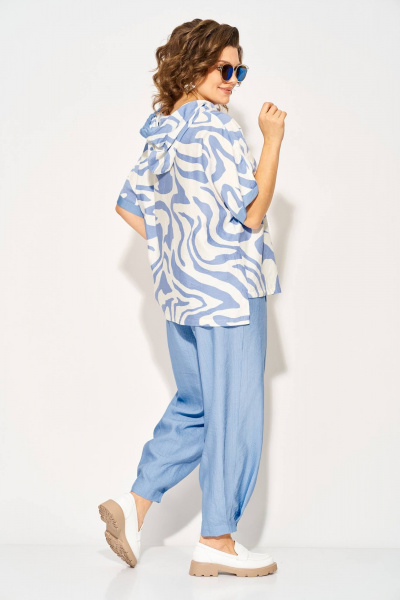 Брюки, туника Liliana 1438Л голубой - фото 6