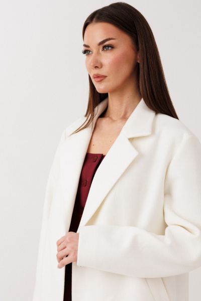 Пальто V&N Fashion 1122 белый - фото 9
