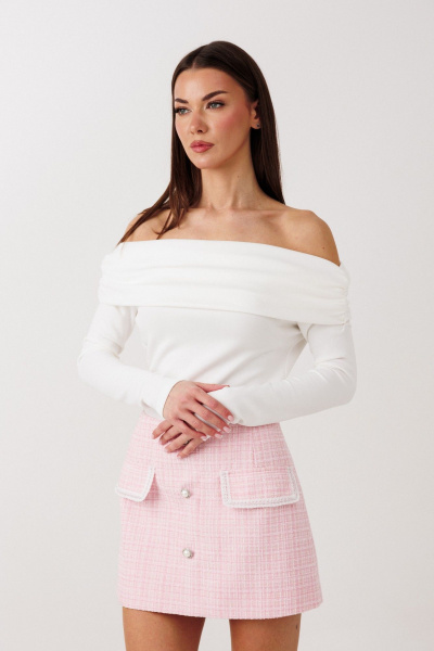 Джемпер V&N Fashion 1117 белый - фото 7