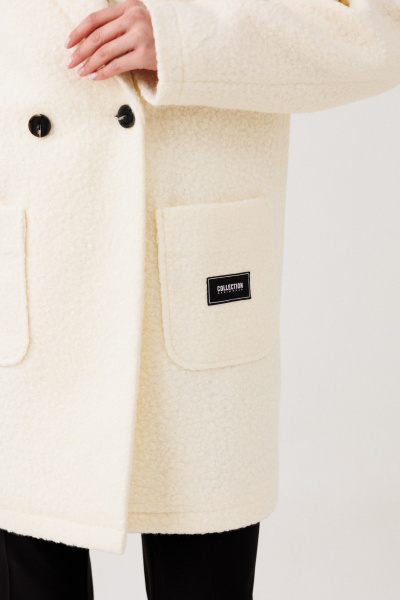 Пальто V&N Fashion 1116 бежевый - фото 8